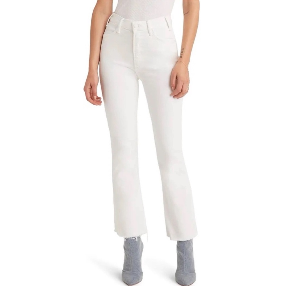 MOTHER White Boot Cut Jeans